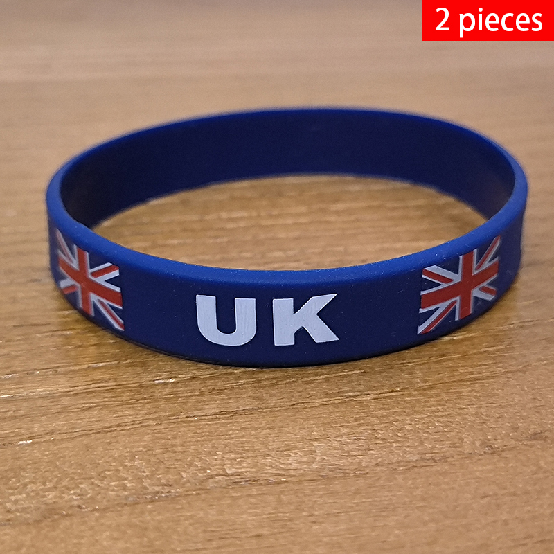 Women'S Accessories Uk - 2 adet İngiltere ulusal bayrak bilekliği