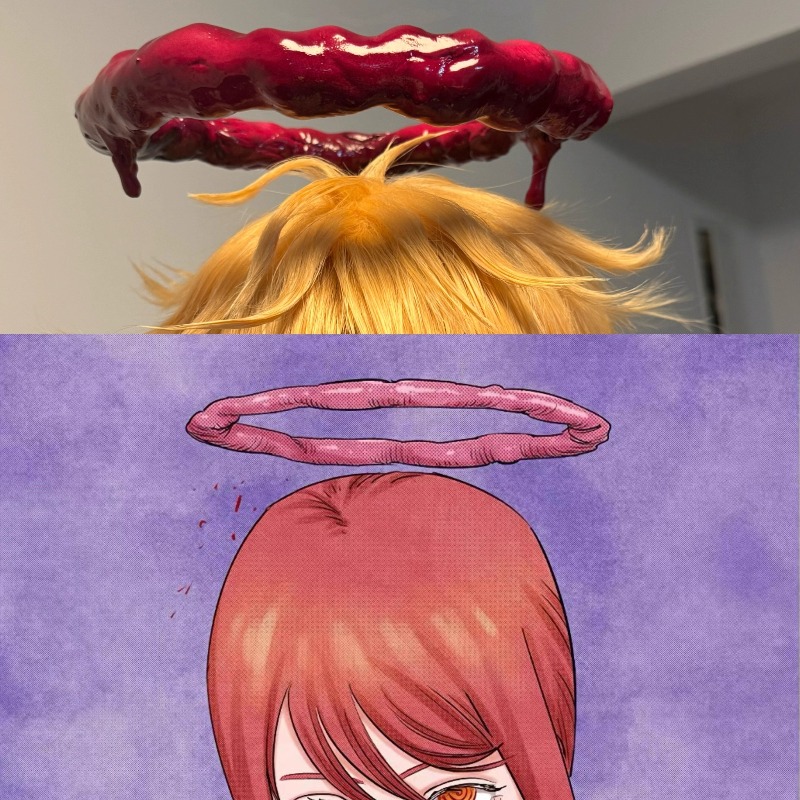 Women Accessories Products - Anime Makima Cosplay Testere Cos Kırmızı