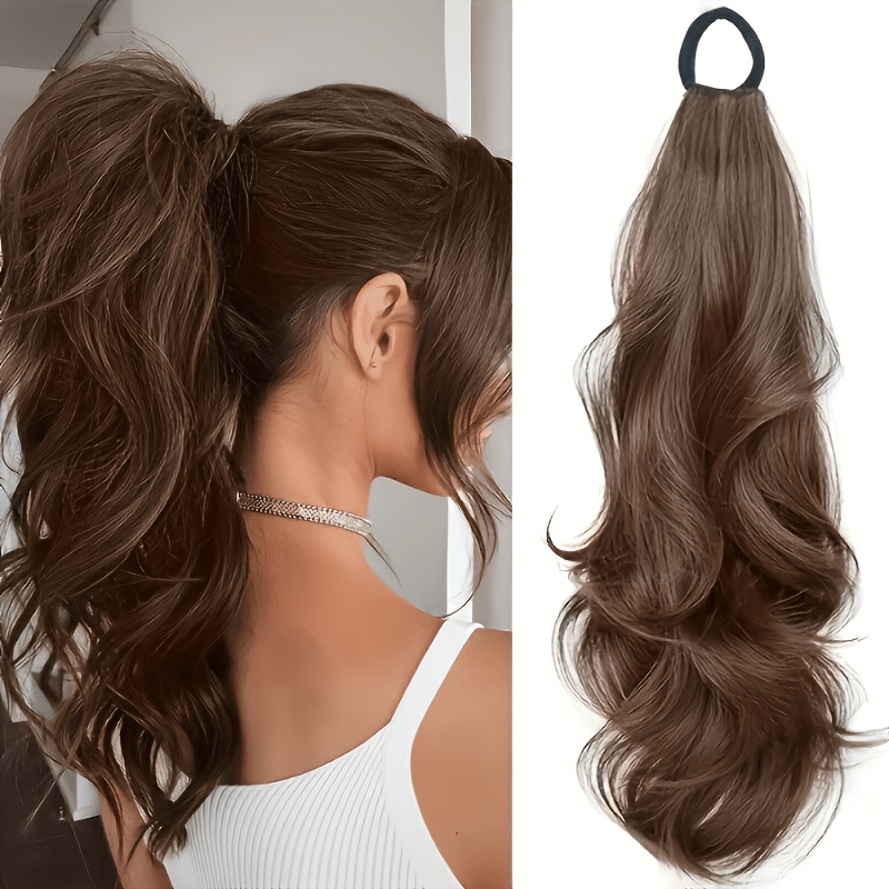 Hair Band Elastic - Elastik Bantlı Uzun Dalgalı At Kuyruğu
