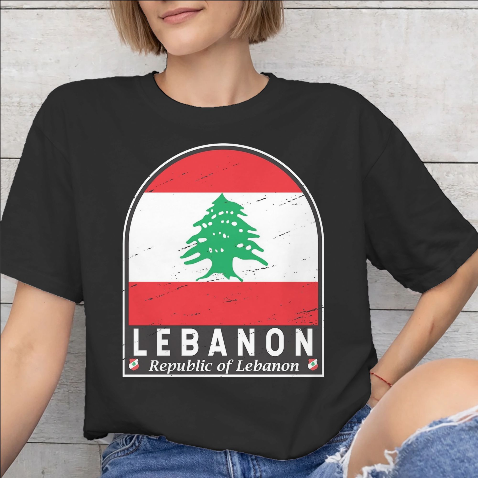Women Accessories Lebanon - Lübnan Bayrağı Kalp Aksesuarları Erkek Kadın