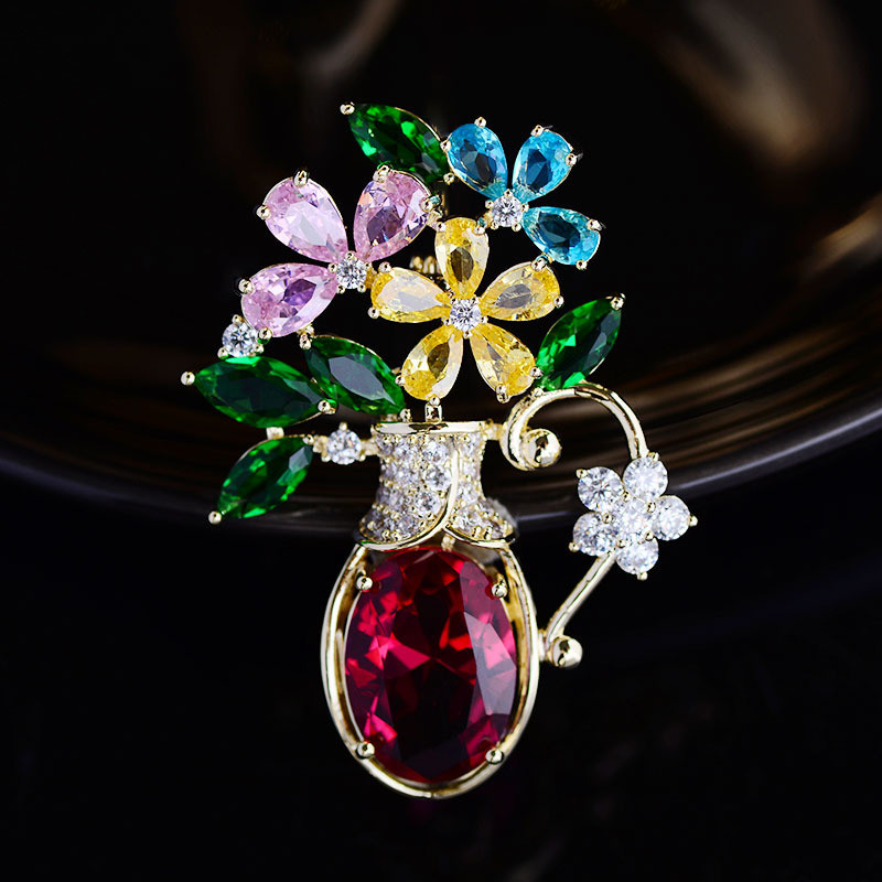 Women Accessories Bouquet - OKILY Zarif Kış Şapka Eşarp Broş