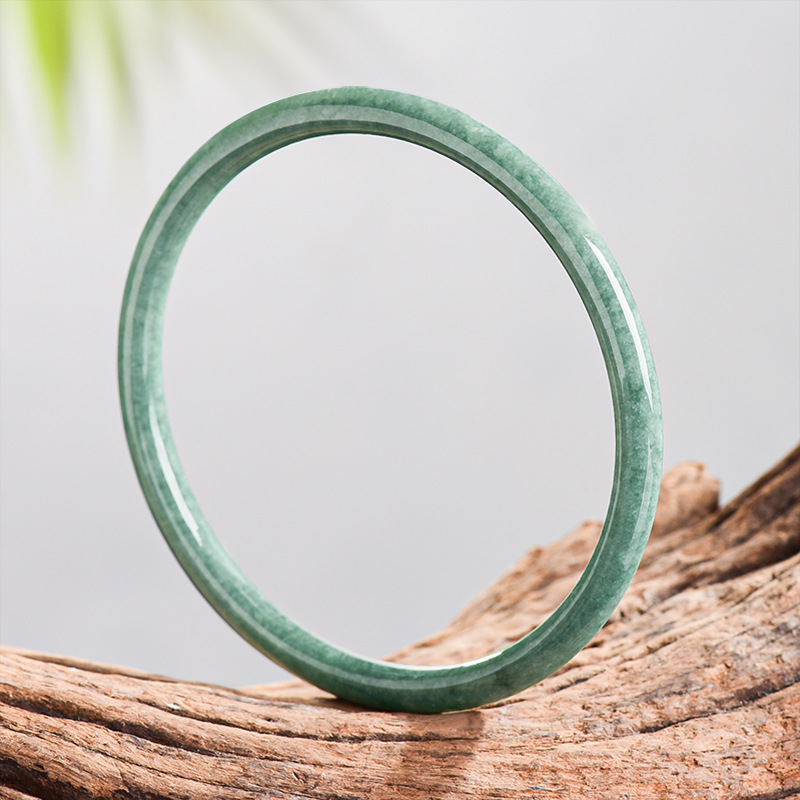 Women'S Vintage Accessories - Doğal Birmanya Yeşim Taşı Bileklik Bilezik