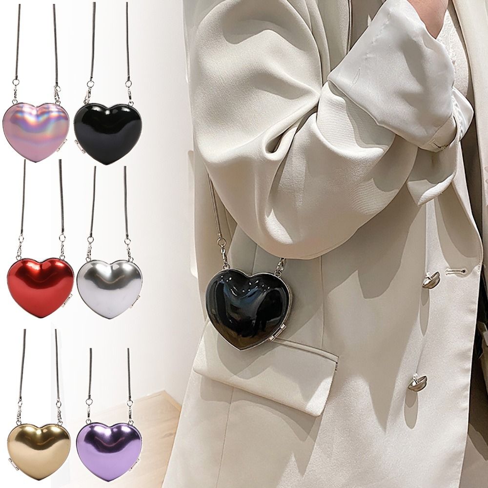 Women Accessories Photos - Moda Çok Renkli Gece Çantası Metal