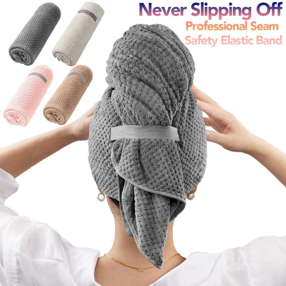 Hair Band Elastic - Mikrofiber Saç Havlusu Ekstra Büyük Sarma