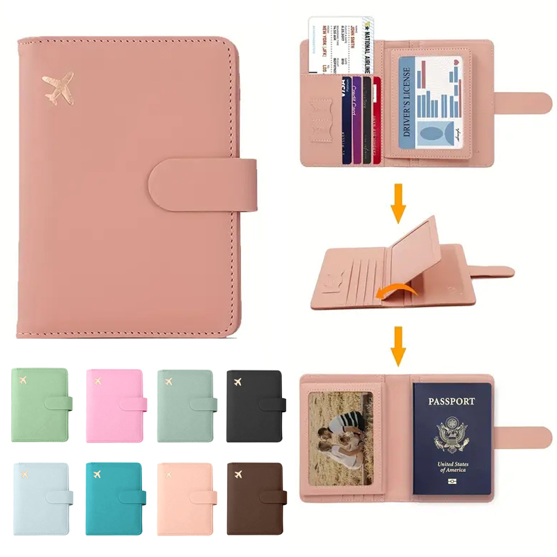 Women Accessories List - Sevimli Tokalı Su Geçirmez Deri Pasaportluk