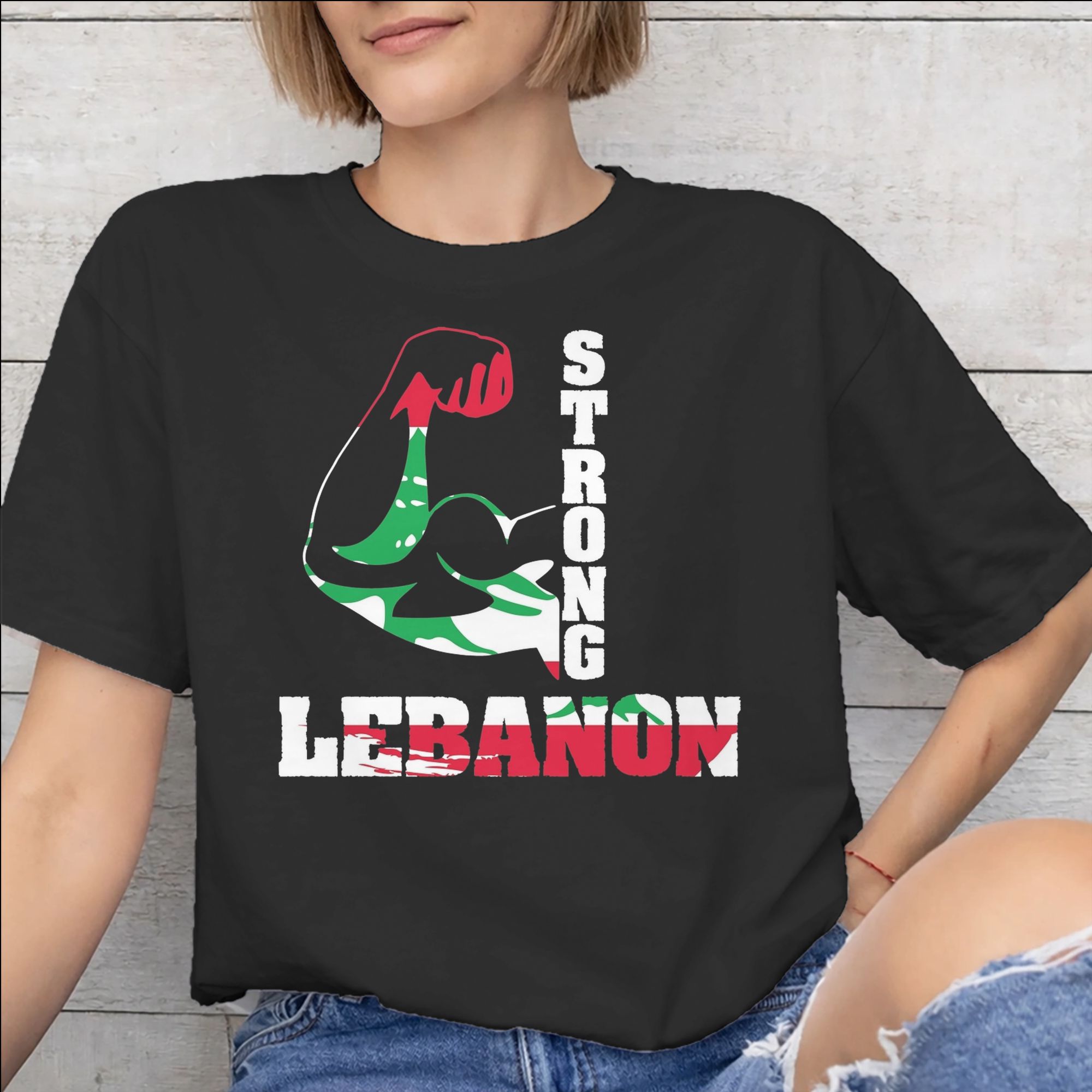 Women Accessories Lebanon - Lübnan Bayrağı Kalp Aksesuarları Erkek Kadın