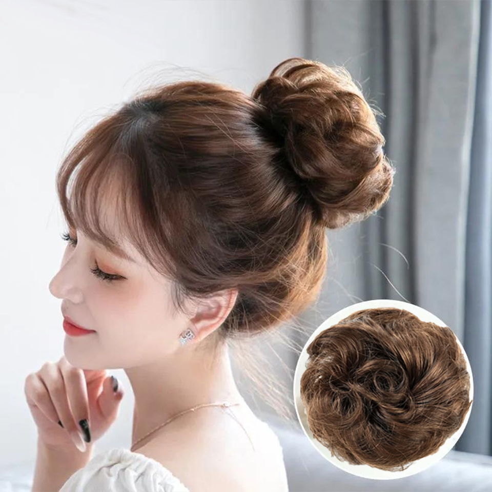 Hair Band Elastic - 4 inç brezilyalı İnsan saç dağınık