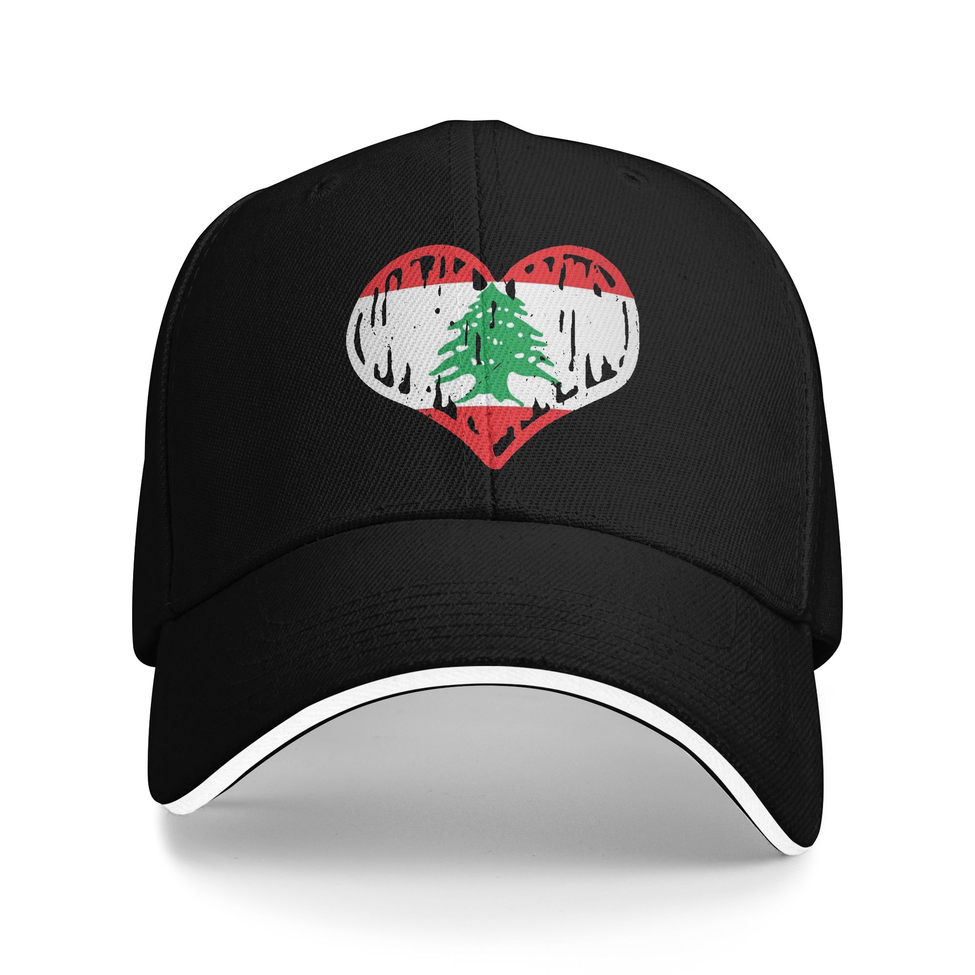 Women Accessories Lebanon - Lübnan Bayrağı Kalp Aksesuarları Erkek Kadın