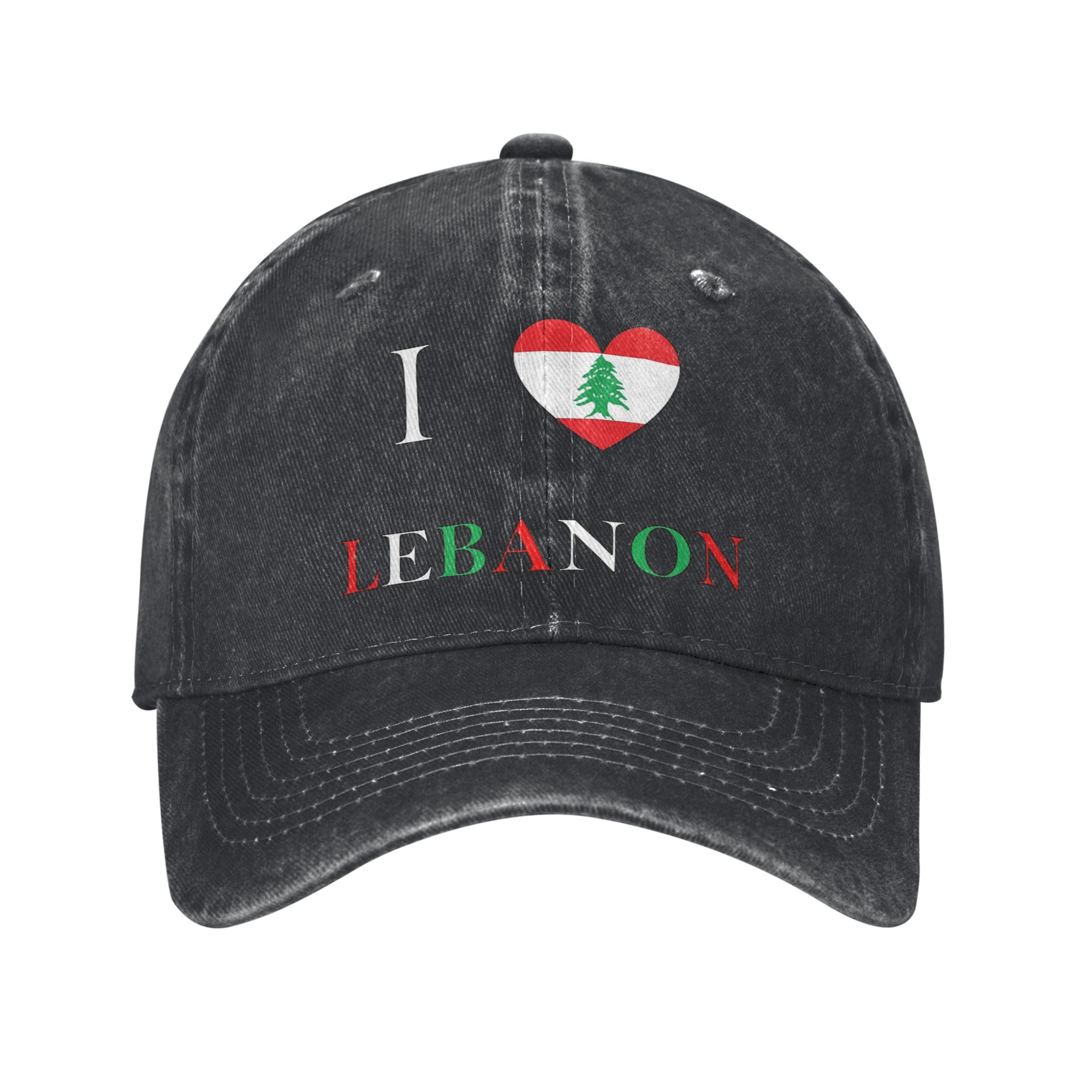 Women Accessories Lebanon - Lübnan bayrağı kalp kamyon şoförü şapkaları