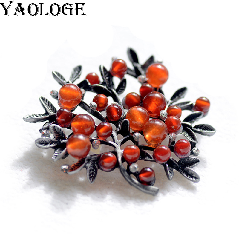 Women Accessories Bouquet - Yeni Doğal Taş Bitki Yaprak Buket