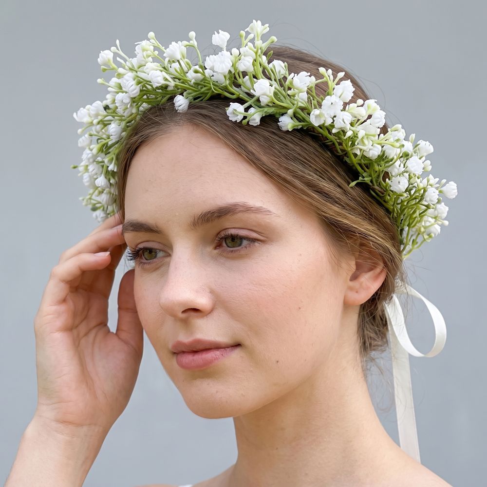 Women Accessories Photos - Tatlı Simüle Çiçekli Saç Bandı Boho