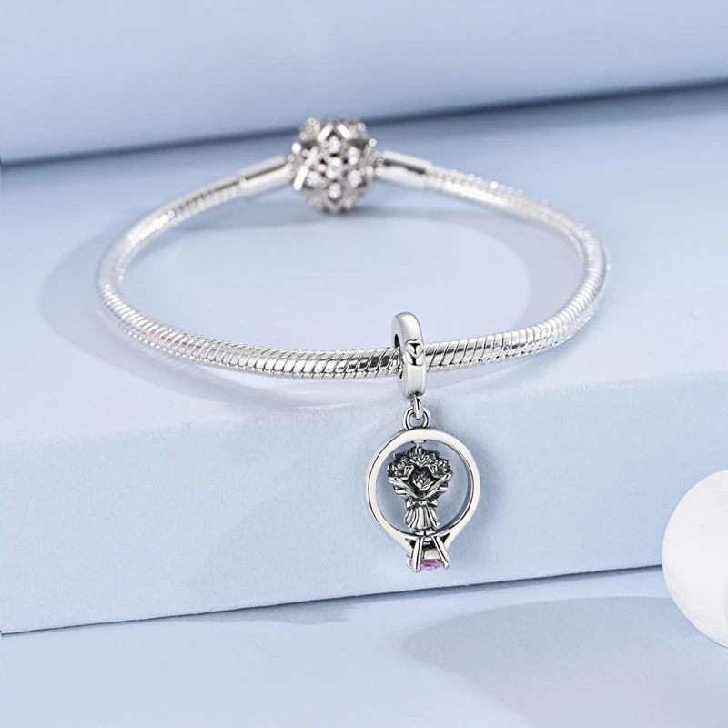 925 Gümüş Charm Boncuk Döner B - Women Accessories Bouquet incelemesi ve fiyatı