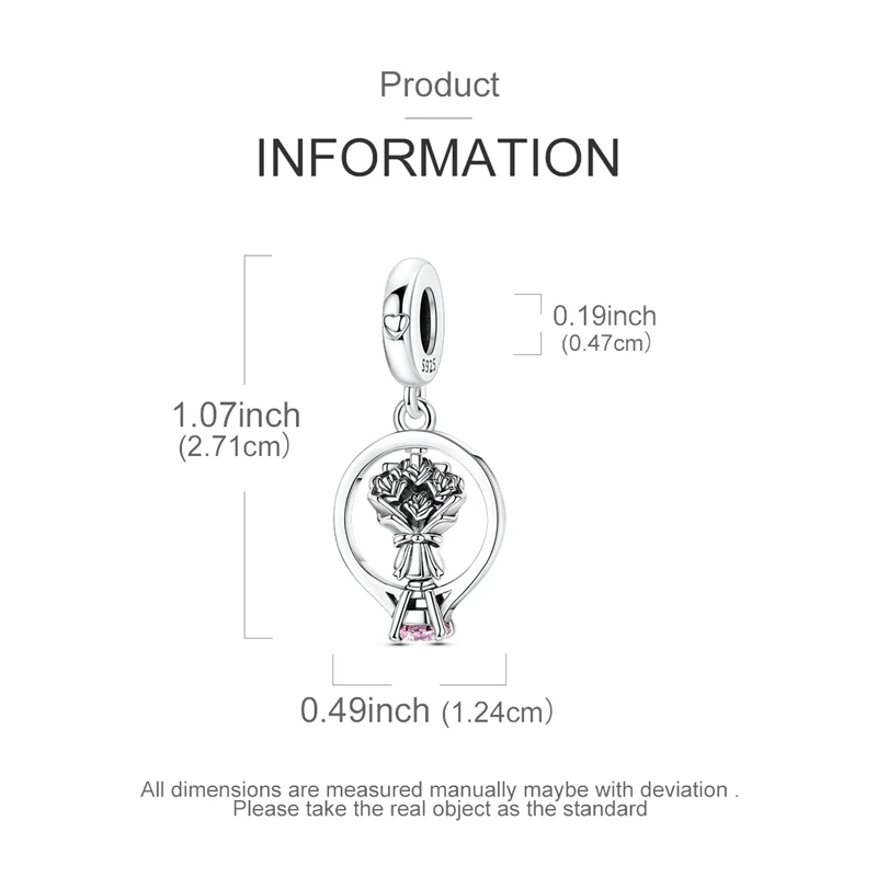 925 Gümüş Charm Boncuk Döner B - Women Accessories Bouquet incelemesi ve fiyatı