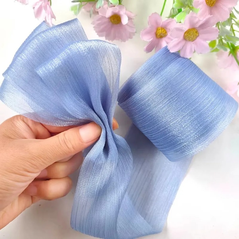 5M Pileli Şifon Kurdele 6cm Ge - Women Accessories Bouquet incelemesi ve fiyatı