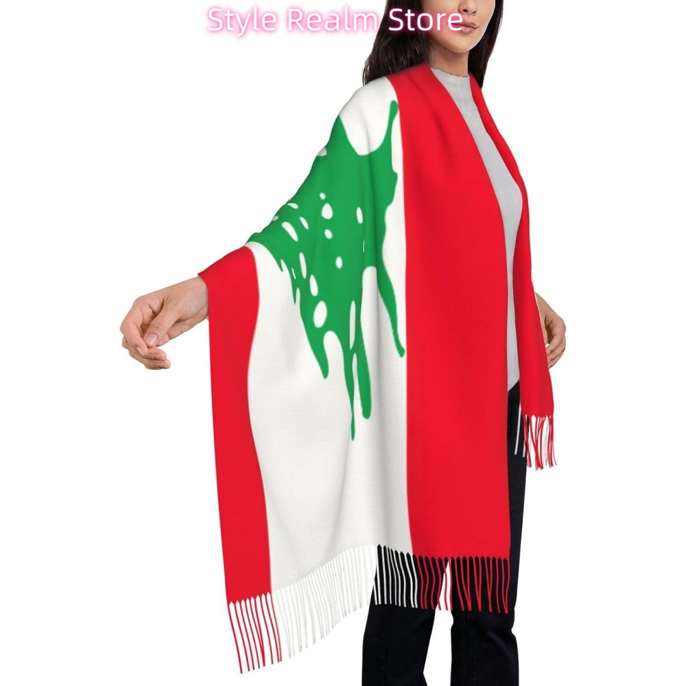Lübnan Bayrağı Baskılı Polyest - Women Accessories Lebanon incelemesi ve fiyatı