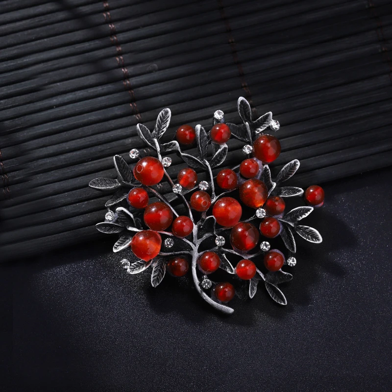 Kırmızı taklidi ağaçları broş  - Women Accessories Bouquet incelemesi ve fiyatı