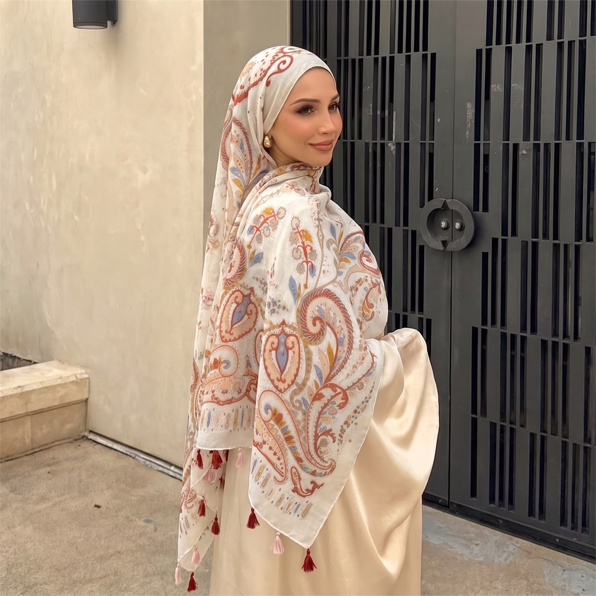Vintage Paisley Baskılı Püskül - Women'S Vintage Accessories incelemesi ve fiyatı