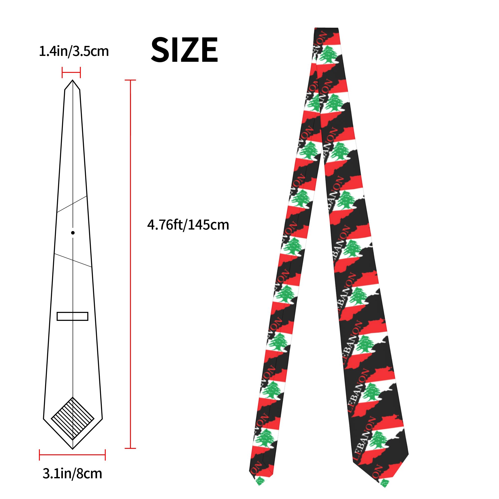 Lübnan Bayrağı Haritası Kravat - Women Accessories Lebanon incelemesi ve fiyatı