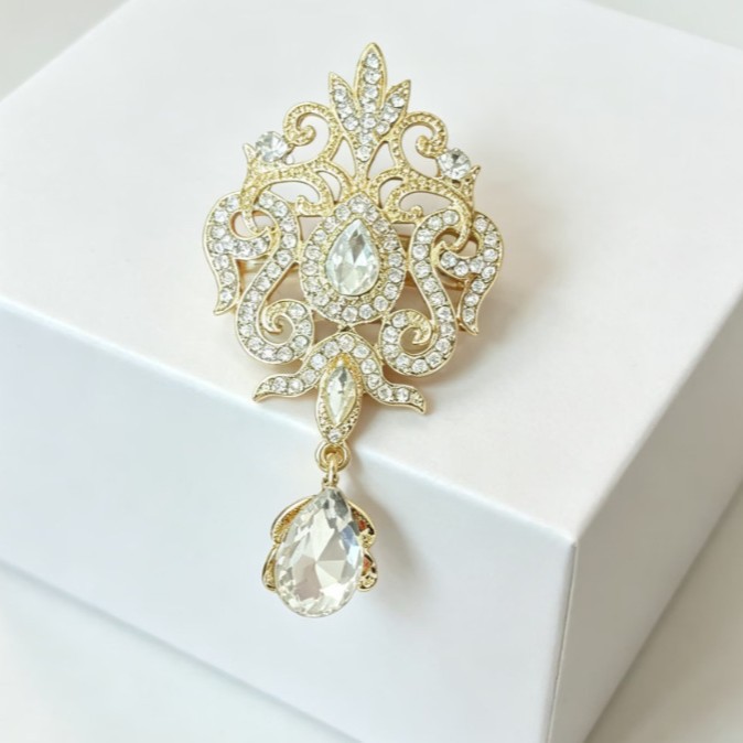 Lüks Altın Renk Kristal Çiçek  - Women Accessories Bouquet incelemesi ve fiyatı