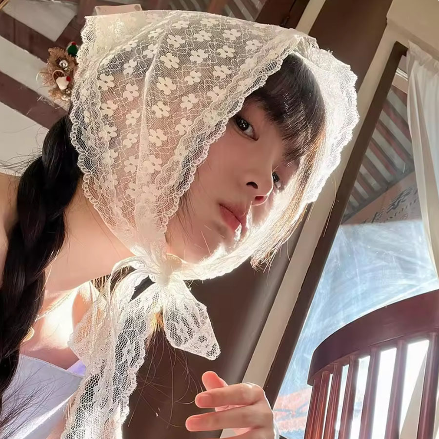 1 adet üçgen dantel eşarp beya - Women Accessories Photos incelemesi ve fiyatı